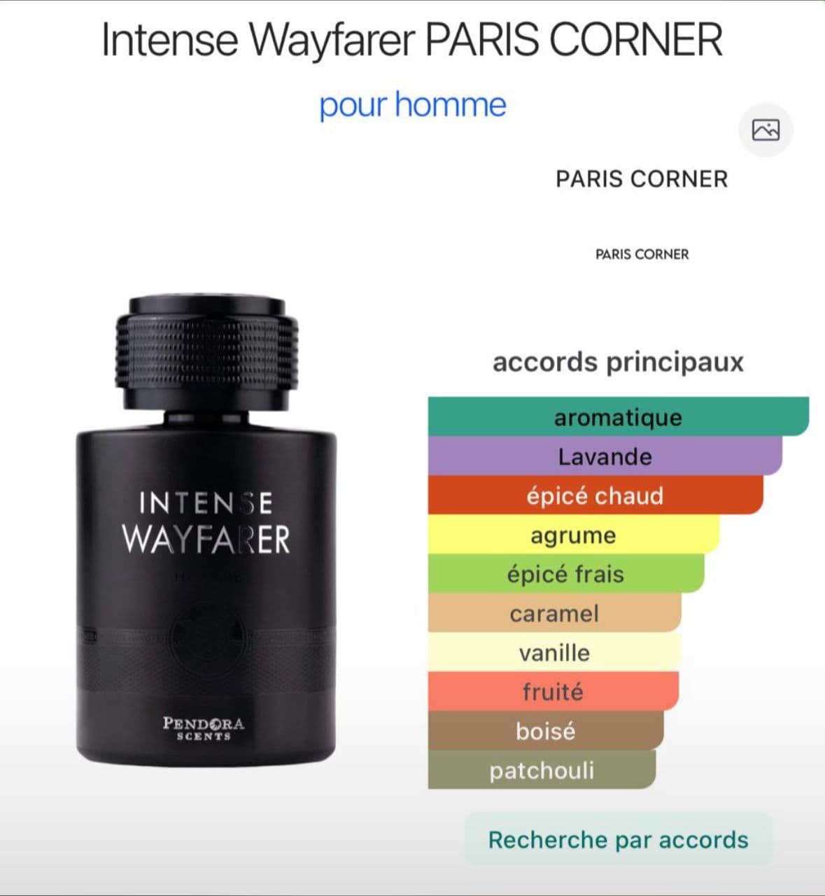 Intense Wayfarer Paris Corner Pour Homme — Eau de Parfum 100ml 1